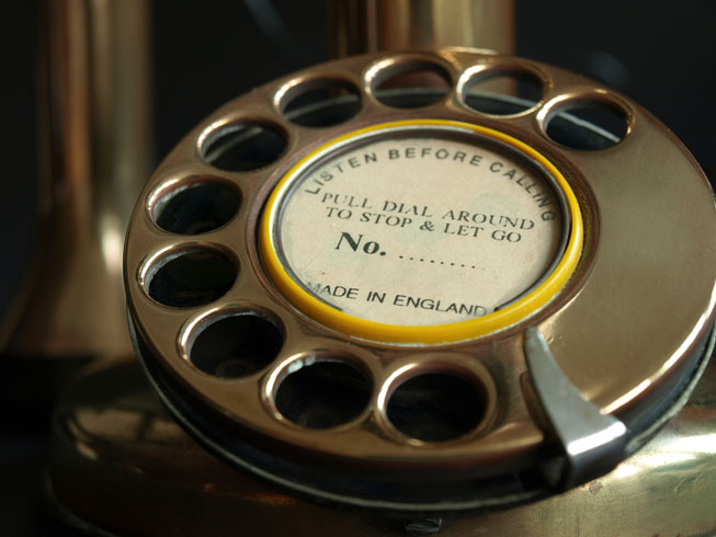 Old Style Telephone Dial